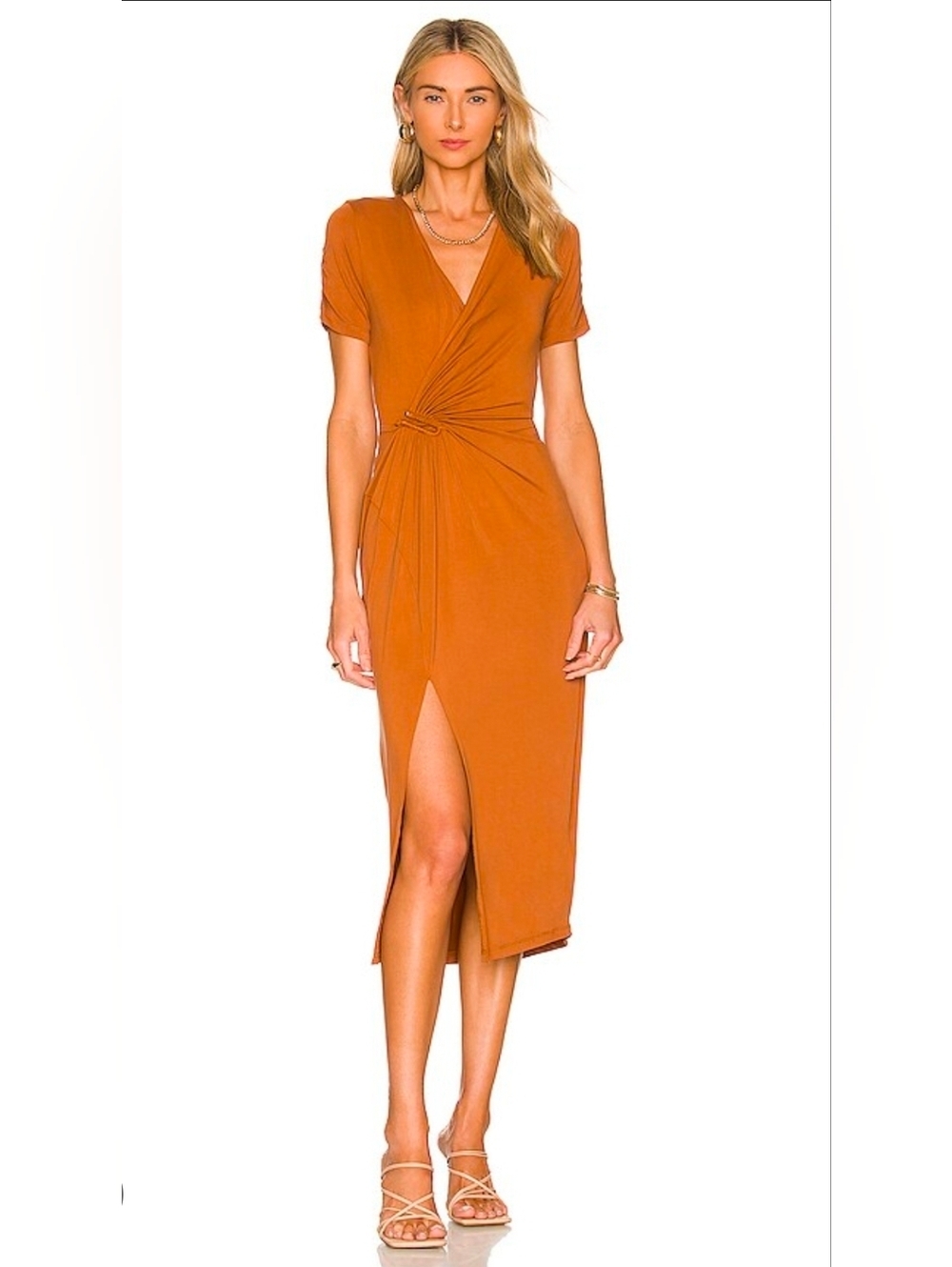 ❤️ NWOT! HEARTLOOM KAEN MIDI DRESS IN CIGAR, MEDIUM